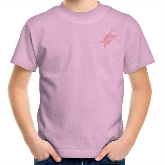 Never Knot Sailing Kids Tee - Pink