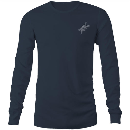 Never Knot Sailing Long Sleeve Tee - Navy